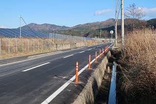 車線分離標（ラバーポール）『ツイストポール・P』 重茂半島線2